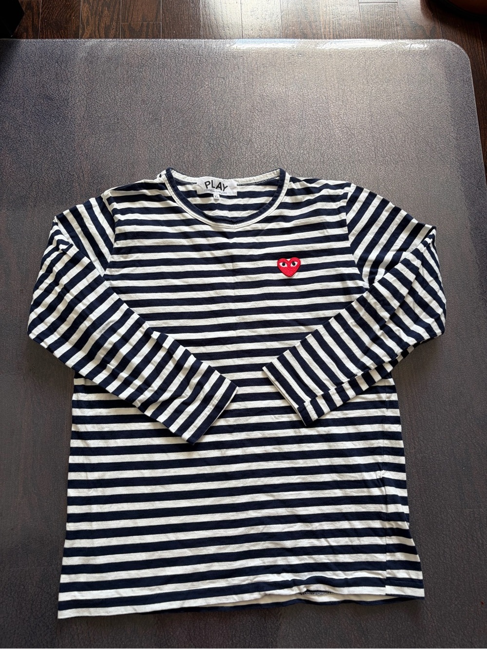 PLAY COMME des GARÇONS Striped Long Sleeve Shirt - XL